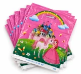 Pungi cu imprimeu prințesă 40 × 50 cm – mâner decupat