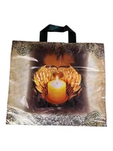Pungi cu imprimeu lumânare 35 × 30 cm – mâner cu buclă