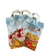 Pungi cu imprimeu de Paște 30 × 40 cm – mâner tip buclă