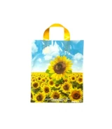 Pungi cu imprimeu floarea-soarelui 40 × 50 cm – mâner cu buclă