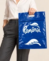 Pungi cu imprimeu România 40 × 50 cm – mâner decupat