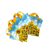 Pungi cu imprimeu floarea-soarelui 40 × 50 cm – mâner cu buclă