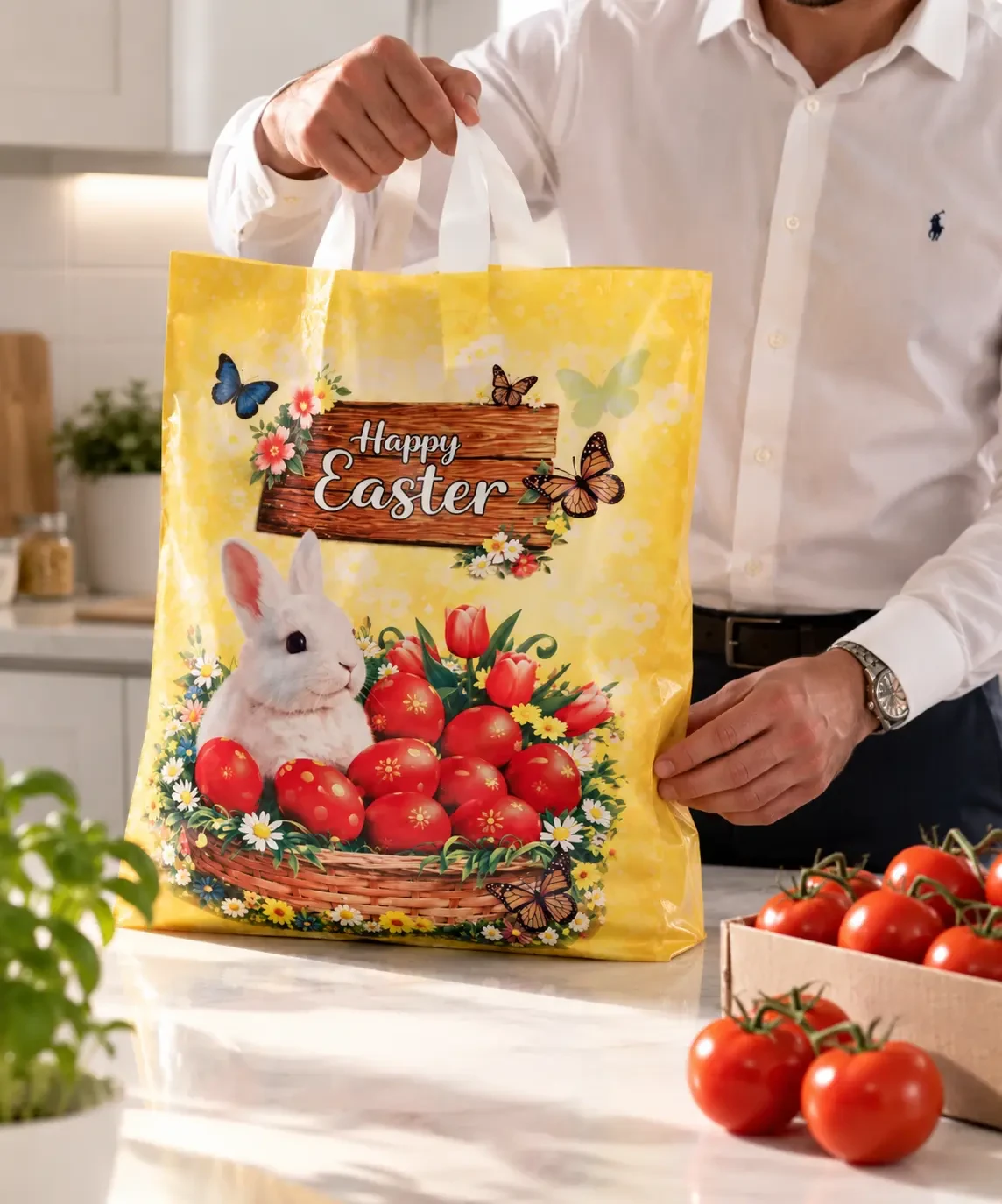 Pungi de Paște 40 × 50 cm – mâner cu buclă