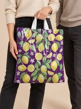 Pungi cu imprimeu lămâi 36 x 36 – mâner cu buclă