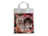 Pungi cu imprimeu pisici 25 × 30 cm – mâner cu buclă