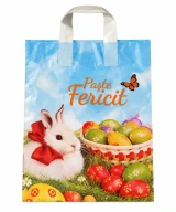 Pungi cu imprimeu de Paște 30 × 40 cm – mâner tip buclă
