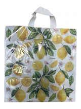 Pungi cu imprimeu lămâi 36 x 36 – mâner cu buclă