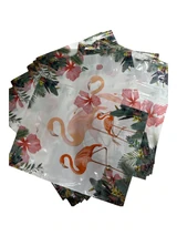 Pungi cu imprimeu flamingo 35 × 45 cm – mâner cu buclă