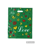 Pungi cu imprimeu „Love” 40 × 50 cm – mâner decupat